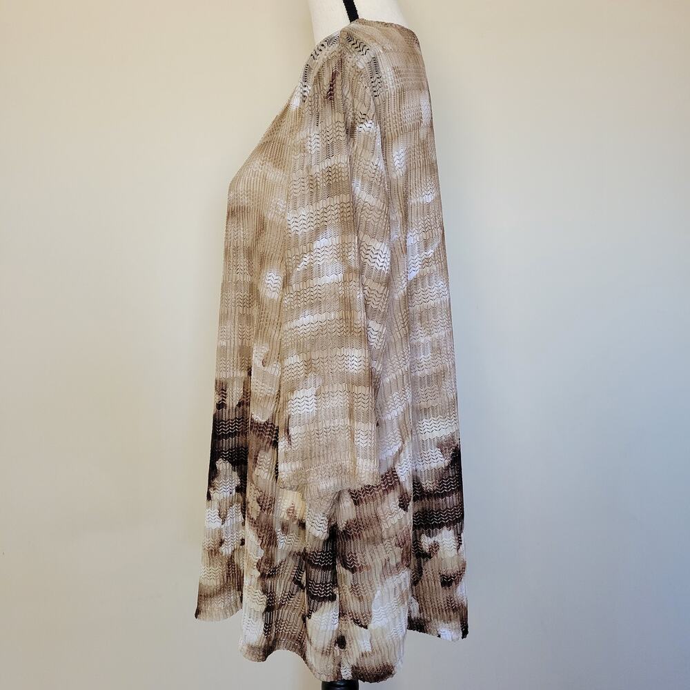 Catherines Size 2xwp Open Front Open Weave Duster… - image 4